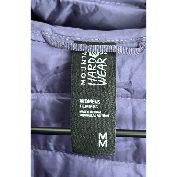 Mountain Hardwear Women's M Marblemount Hooded Down Puffer Jacket Parka Allium - Picture 5 of 8
